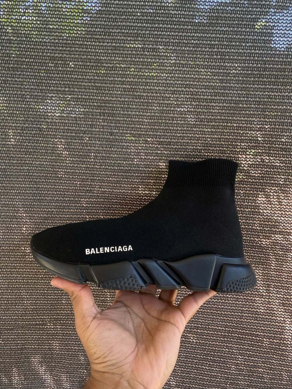 Balenciaga Speed Trainer Triple Black Sock Sneakers Size 9 for Women